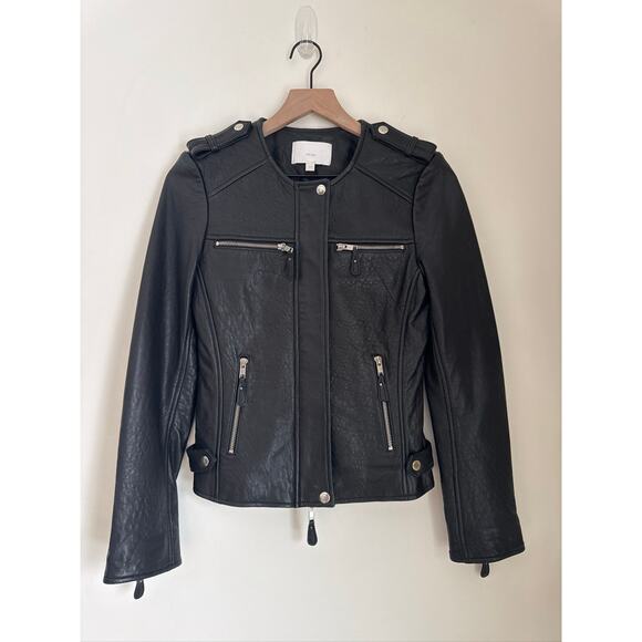 Walter Baker Jackets & Blazers - Walter Baker New York Black Leather Moto Jacket, Medium